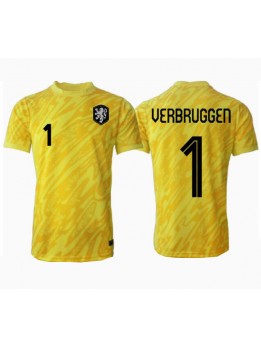 Nizozemska Bart Verbruggen #1 Golmanski Gostujuci Dres EP 2024 Kratak Rukavima Nizozemska Bart Verbruggen #1 Golmanski Gostujuci Dres EP 2024 Kratak Rukavima